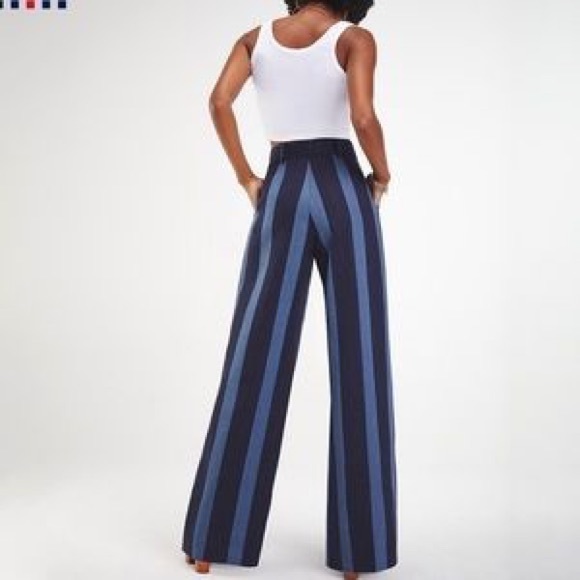 Tommy Hilfiger Pants - Tommy Hillfiger Zendaya Stripped Wide leg Trouser